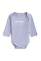 Tommy Hilfiger body bawełniane niemowlęce fioletowy KN0KN02133.PPY2