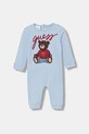 Guess pajacyk niemowlęcy bawełniany Produkt niemowlęcy niebieski H6RW01.KA6W4.PPY2