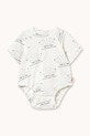 Дитяче бавовняне боді Tinycottons TINY & TINY KNITTED BODY білий SS26.009