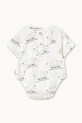 Дитяче бавовняне боді Tinycottons TINY & TINY KNITTED BODY SS26.009 білий SS26