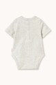 Tinycottons body bawełniane niemowlęce FROG & FROG GRAPHIC BODY SS26.055 szary SS26