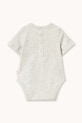 Tinycottons body bawełniane niemowlęce FROG & FROG GRAPHIC BODY SS26.055 szary SS26