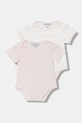 Emporio Armani body dziecięce bawełniane 2-pack różowy EY000010.AF22049