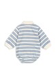 Konges Sløjd body bawełniane niemowlęce SPOTTY ROMPER GOTS KS105089.PPY2 niebieski SS26