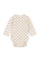Bodi za bebe Konges Sløjd BASIC LS NEWBORN BODY GOTS KS104674.PPY2 bež SS26