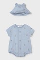 Mayoral Newborn rampers i kapelusz niemowlęcy niebieski 1606.1C.Newborn.PPY2