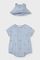 Mayoral Newborn rampers i kapelusz niemowlęcy niebieski 1606.1C.Newborn.PPY2