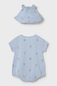 Mayoral Newborn rampers i kapelusz niemowlęcy 1606.1C.Newborn.PPY2 niebieski SS26