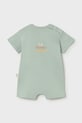 Mayoral Newborn rampers bawełniany niemowlęcy 1646.2A.Newborn.PPY2 zielony SS26