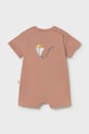 Mayoral Newborn rampers bawełniany niemowlęcy 1646.2A.Newborn.PPY2 różowy SS26
