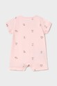 Mayoral Newborn rampers bawełniany niemowlęcy 1717.1D.Newborn.PPY2 różowy SS26