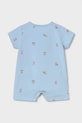 Mayoral Newborn rampers bawełniany niemowlęcy 1717.1D.Newborn.PPY2 niebieski SS26