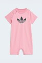 adidas Originals φορμάκι με κοντά μανίκια βρεφικό βαμβακερό KD1048 ροζ SS26