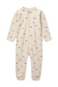 Liewood pajacyk niemowlęcy Birk Printed Pyjamas Jumpsuit LW20677.PPY2 beżowy SS26