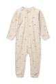 Liewood pajacyk niemowlęcy Birk Printed Pyjamas Jumpsuit LW20677.PPY2 beżowy SS26