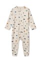 Liewood pajacyk niemowlęcy Birk Printed Pyjamas Jumpsuit Produkt niemowlęcy beżowy LW20677.PPY2