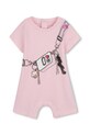 Pamučni kombinezon za bebe Marc Jacobs roza W60807