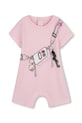 Pamučni kombinezon za bebe Marc Jacobs roza W60807