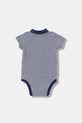United Colors of Benetton body niemowlęce bawełniane z elastanem 32TDAB00W.W.Stagionale granatowy SS26