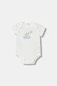 Chłopiec United Colors of Benetton body niemowlęce bawełniane z elastanem 2-pack 3WGGAB010.W.Stagionale biały