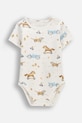 Coccodrillo body dziecięce bawełniane beżowy WC6112201MBN