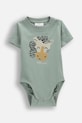Coccodrillo body niemowlęce bawełniane zielony WC6112202IBN