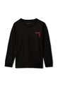 Calvin Klein Jeans longsleeve bawełniany dziecięcy IB0IB02614.104.116.PPY2 czarny SS26
