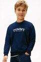 Tommy Hilfiger longsleeve bawełniany dziecięcy nadruk granatowy KB0KB10052.98.122.PPY2