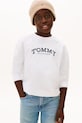 Tommy Hilfiger longsleeve bawełniany dziecięcy nadruk biały KB0KB10052.128.176.PPY2