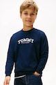 Tommy Hilfiger longsleeve bawełniany dziecięcy nadruk granatowy KB0KB10052.128.176.PPY2
