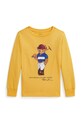 Polo Ralph Lauren longsleeve bawełniany dziecięcy nadruk żółty 322A96609001