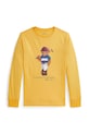 Polo Ralph Lauren longsleeve bawełniany dziecięcy nadruk żółty 323A96609001