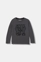 Guess longsleeve bawełniany dziecięcy nadruk szary L6RI00.K8HM4.PPY2