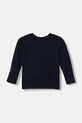 Guess longsleeve bawełniany dziecięcy N6RI12.K8HM4.PPY2 granatowy SS26