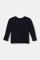 Guess longsleeve bawełniany dziecięcy N6RI12.K8HM4.PPY2 granatowy SS26