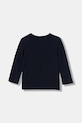 Guess longsleeve bawełniany dziecięcy N6RI19.K8HM4.PPY2 granatowy SS26