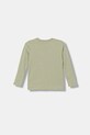 Guess longsleeve bawełniany dziecięcy N6RI19.K8HM4.PPY2 zielony SS26