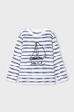 Mayoral longsleeve bawełniany dziecięcy nadruk biały 3083.5A.Mini.PPY2