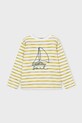 Mayoral longsleeve bawełniany dziecięcy 3083.5A.Mini.PPY2 biały SS26