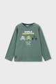 Mayoral longsleeve bawełniany dziecięcy nadruk zielony 3084.5E.Mini.PPY2