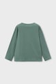 Mayoral longsleeve bawełniany dziecięcy 3084.5E.Mini.PPY2 zielony SS26