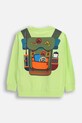 Детска блуза с дълги ръкави Coccodrillo WC6143101FBK зелен SS26