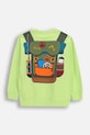 Детска блуза с дълги ръкави Coccodrillo WC6143101FBK зелен SS26