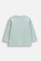 Бебешка блуза с дълги ръкави Coccodrillo WC6143103HBN тюркоазен SS26