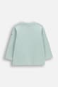 Бебешка блуза с дълги ръкави Coccodrillo WC6143103HBN тюркоазен SS26