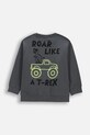 Детска блуза с дълги ръкави Coccodrillo WC6143103NBK сив SS26