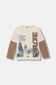 United Colors of Benetton longsleeve dziecięcy bawełniany beżowy 3MI5C10SA.G.Stagionale