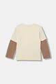 United Colors of Benetton longsleeve dziecięcy bawełniany 3MI5C10SA.G.Stagionale beżowy SS26