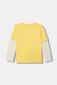 United Colors of Benetton tričko s dlhým rukávom detské bavlnené 3MI5C10SA.G.Stagionale žltá SS26