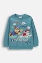 Coccodrillo majica dugih rukava za djecu od pamuka tirkizna WC6143101LBD